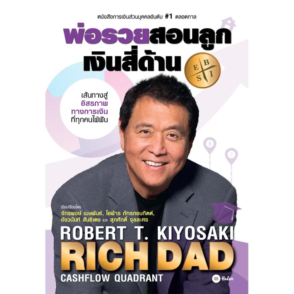 ปกหนังสือ Cashflow Quadrant เงินสี่ด้าน